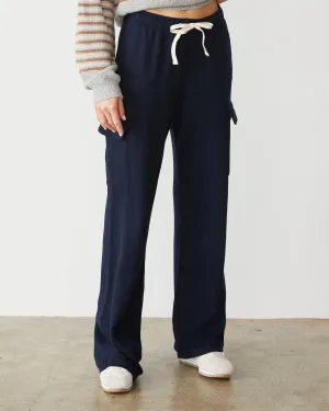 WrinkleResistantMaterial Softfleece Straight Leg Cargo Sweat