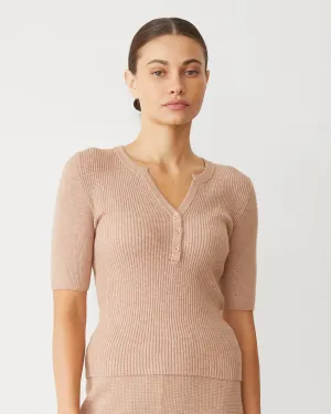 GarmentDyed Comfy Cardigan Softknit Rib Waffle Henley