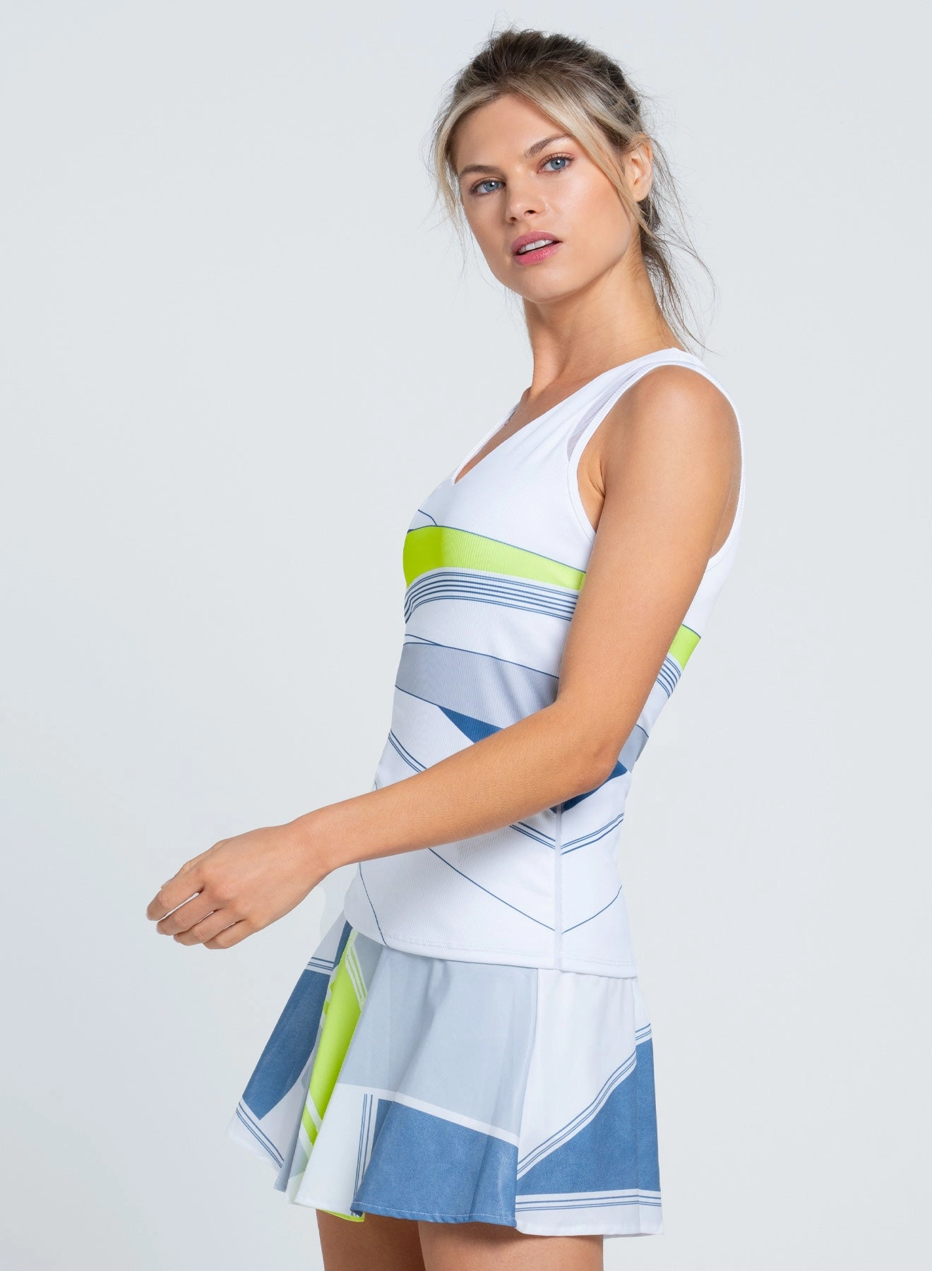 Going Strong Tank Sleeveless Top NoRoll Hem Technology