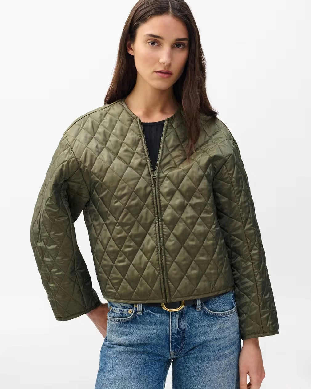 Eco Friendly Nonie 2-In-1 Cotton Jacket Olive