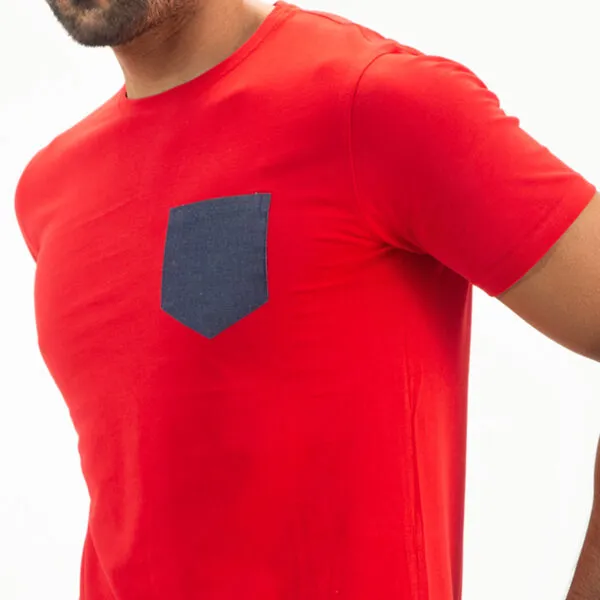 Solid Color Premium T-shirt- Red