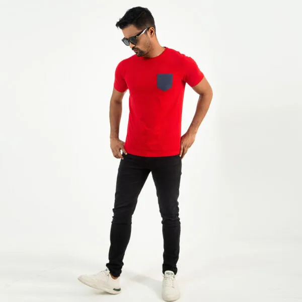 Solid Color Premium T-shirt- Red