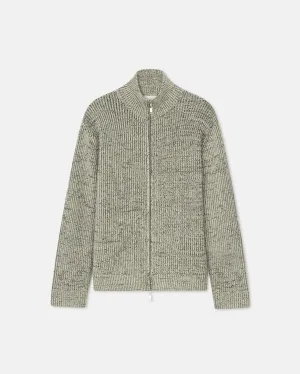 Sonni - Cashmere-Blend Mouline Cardigan - Black/ Moon