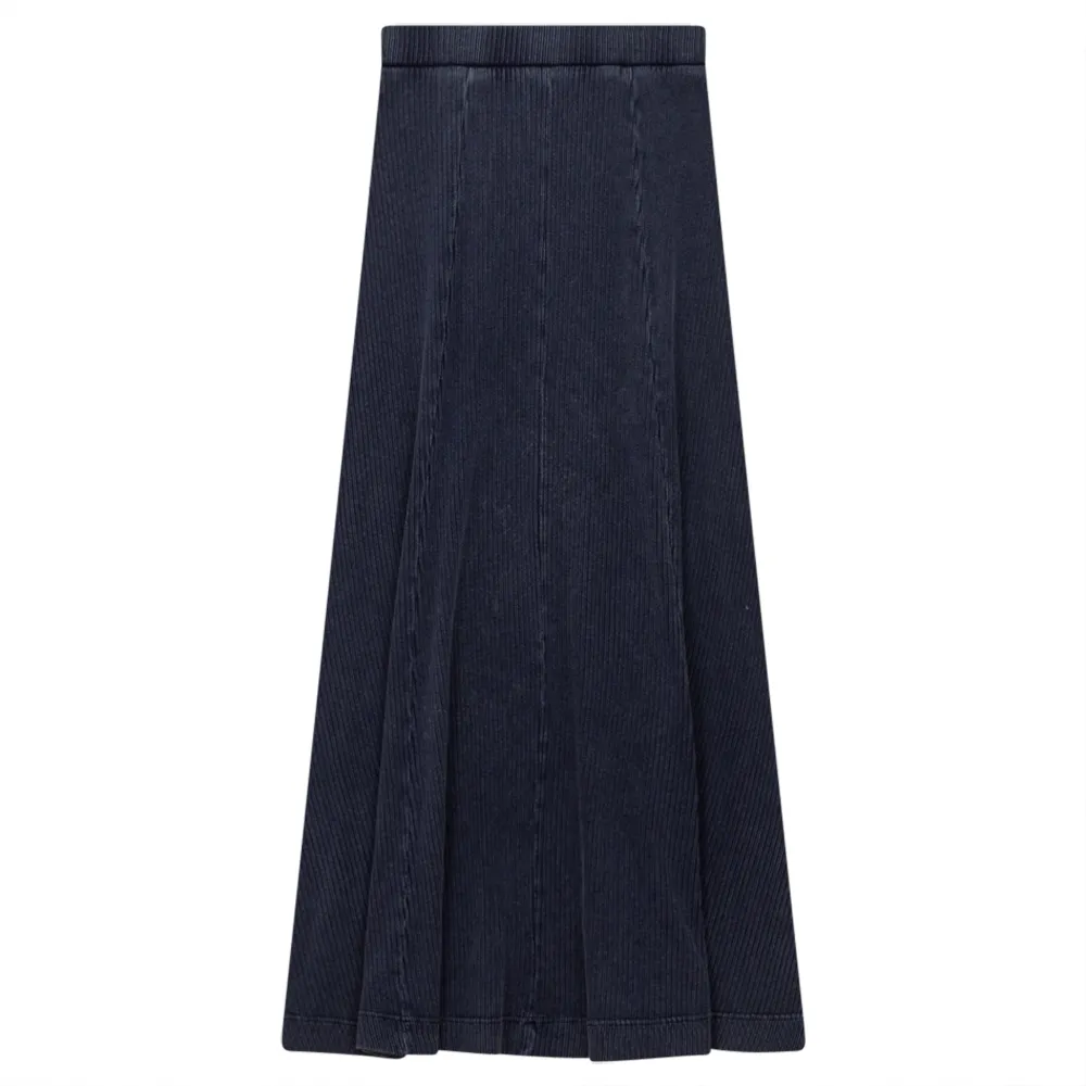 Spades Dark Denim Wash Ribbed Paneled Stone Wash Maxi SB3CM8391SLW Spring Must Have