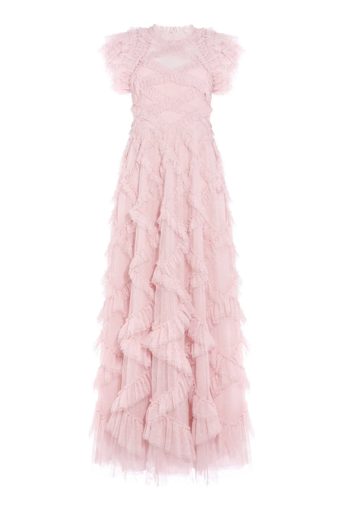 Genevieve Ruffle Gown Tailored Fit