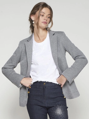 SPARKLE JERSEY BLAZER Wind Resistant Wear Smart Layer