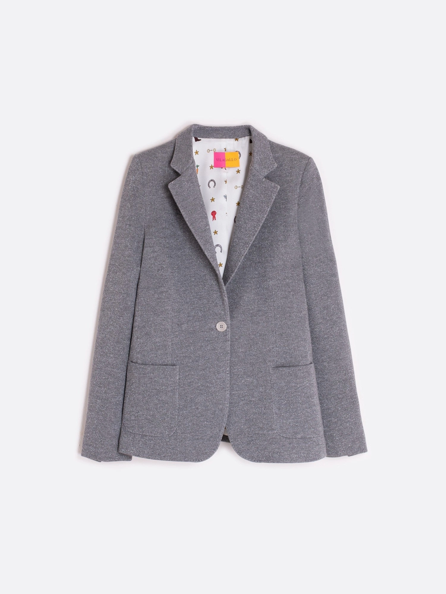 SPARKLE JERSEY BLAZER shopping spree Lightweight Packable Build