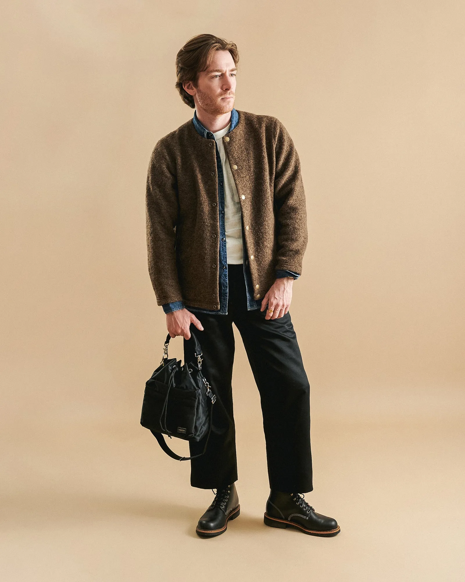 Spellbound 46-161E Denim Work Shirt - Mid Wash