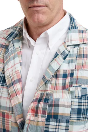 Spinnaker Blazer Grey Lady Patch Madras Formal Shirt