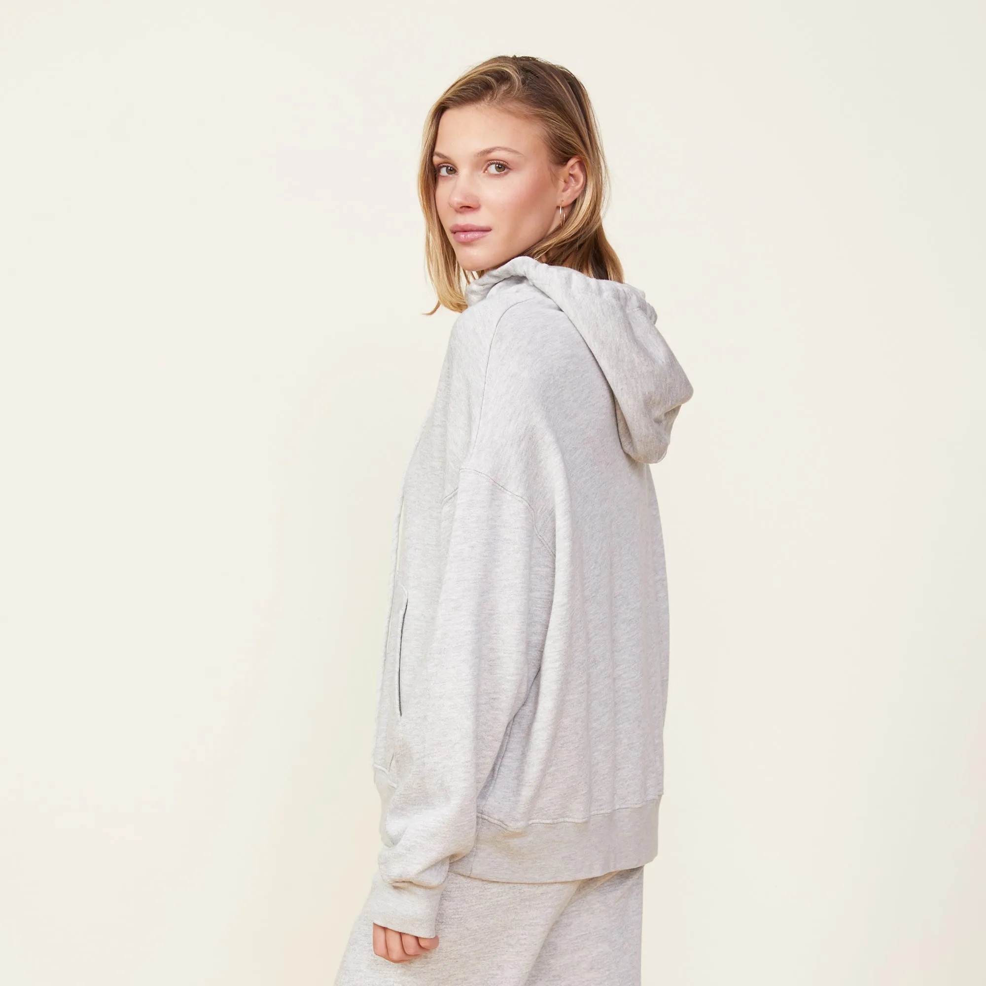 Neutral Mood Fleece Slouchy Pullover Hoody