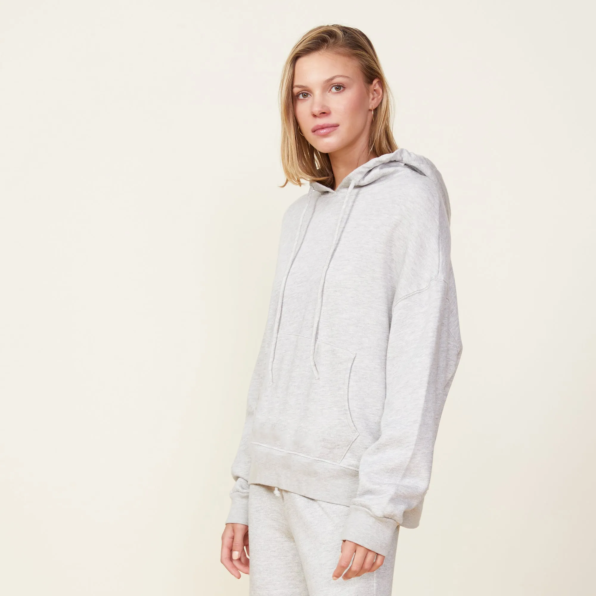 Social Ease Fleece Slouchy Pullover Hoody