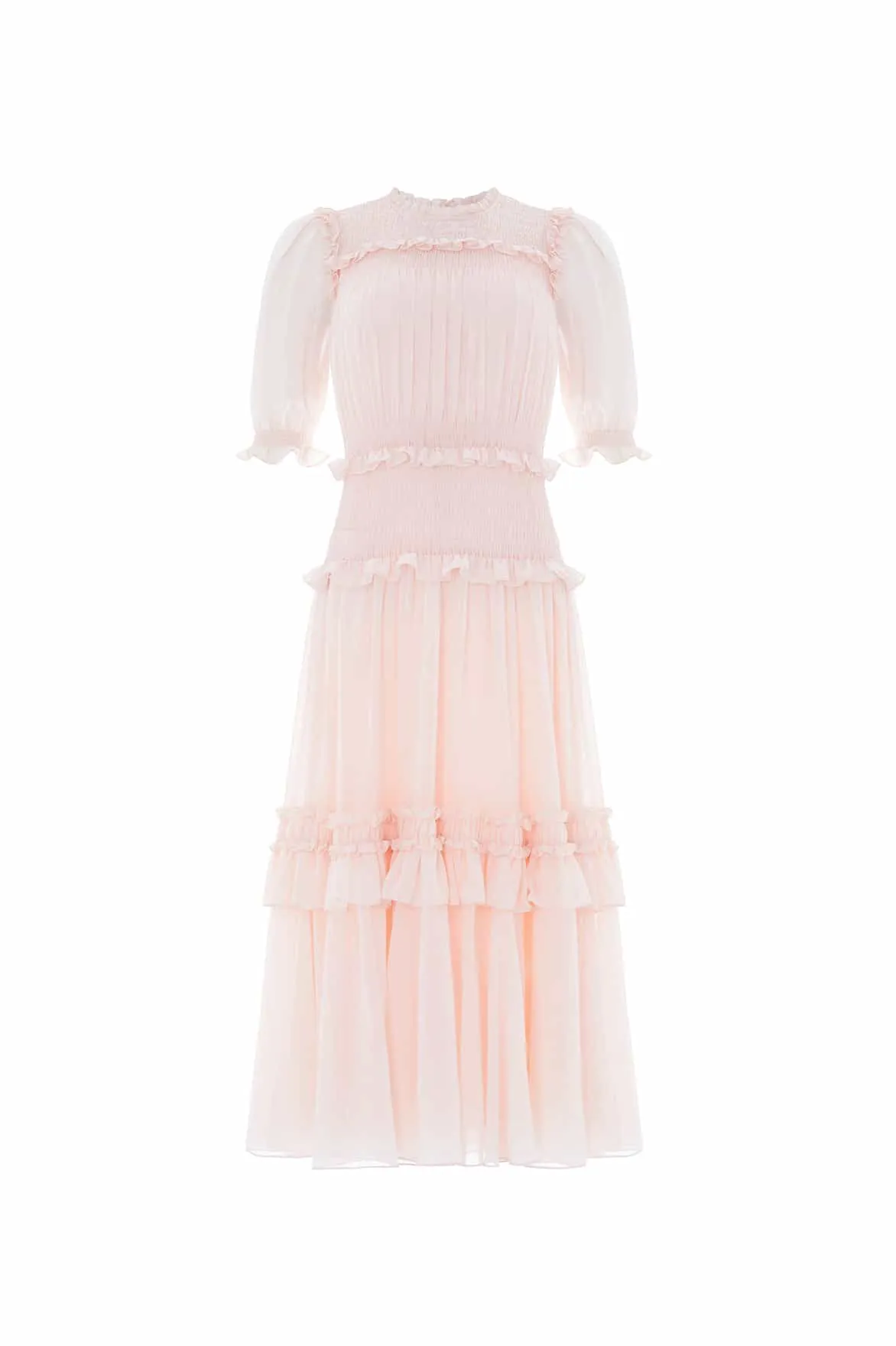 Work Flex Fresh Color Emilia Crepe Ballerina Dress