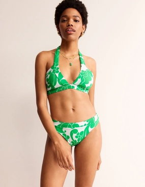 Ithaca Panel Bikini Bottoms-Bright Green, Opulent Whirl On-The-Go