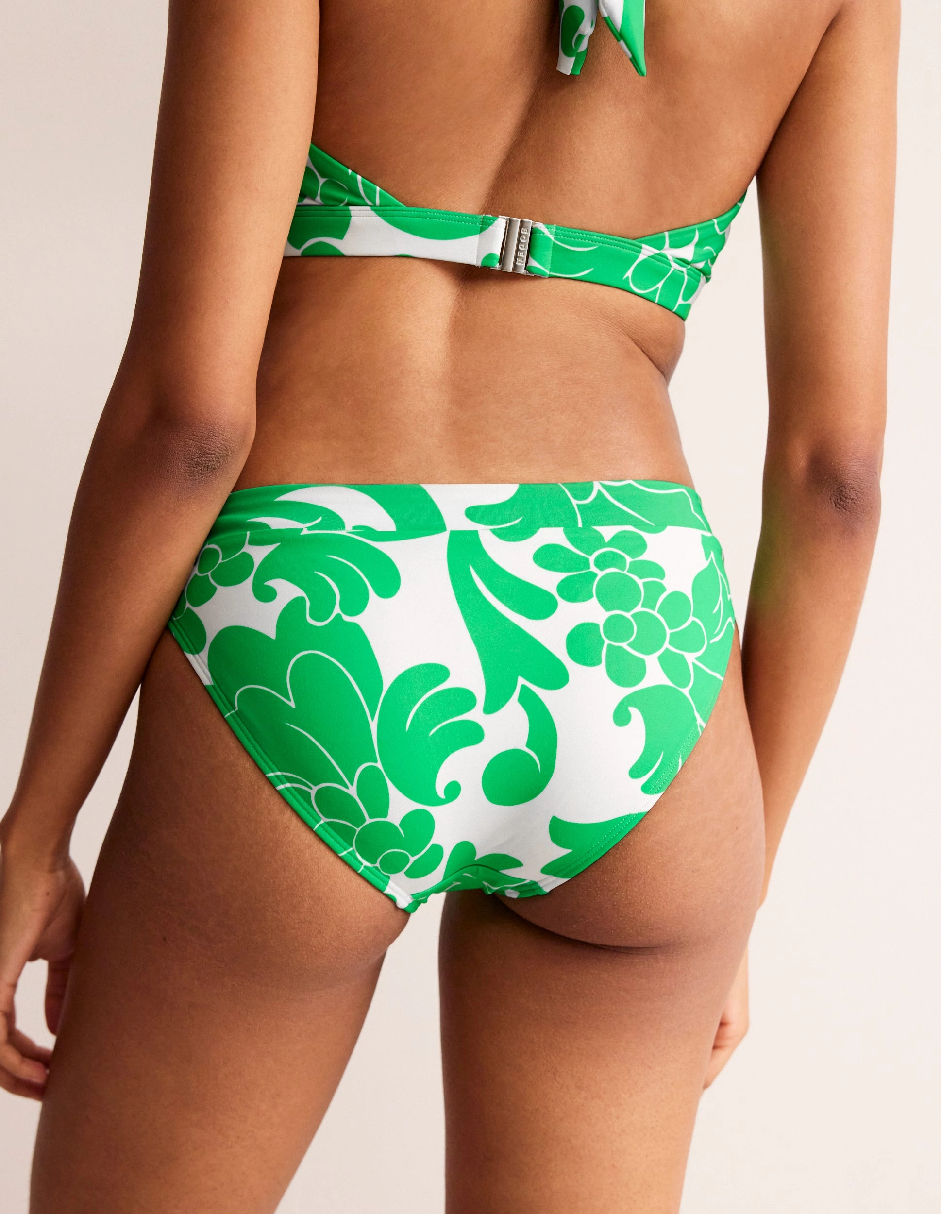 Year-Round Ithaca Panel Bikini Bottoms-Bright Green, Opulent Whirl