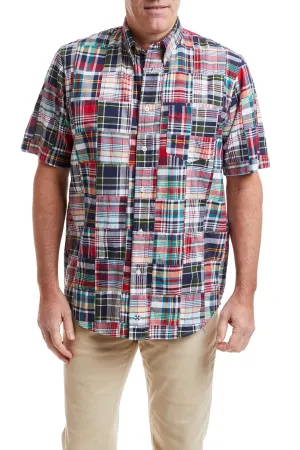 Chase Short Sleeve Shirt Chancellor Patch Madras YarnDye Technique