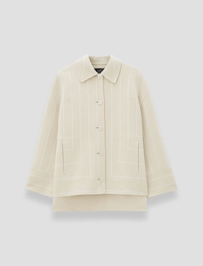 Molitor Geometric Double Face Wool Coat Guard Midweight Piece