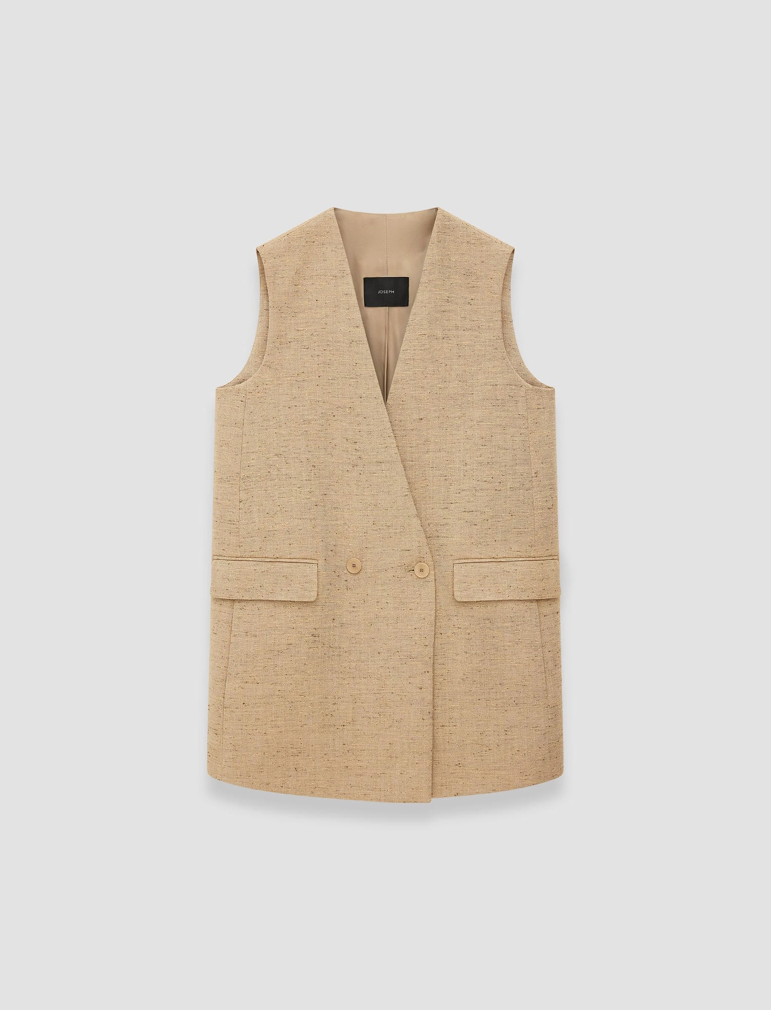 Outdoor Style Speckled Silk Linen Arago Waistcoat