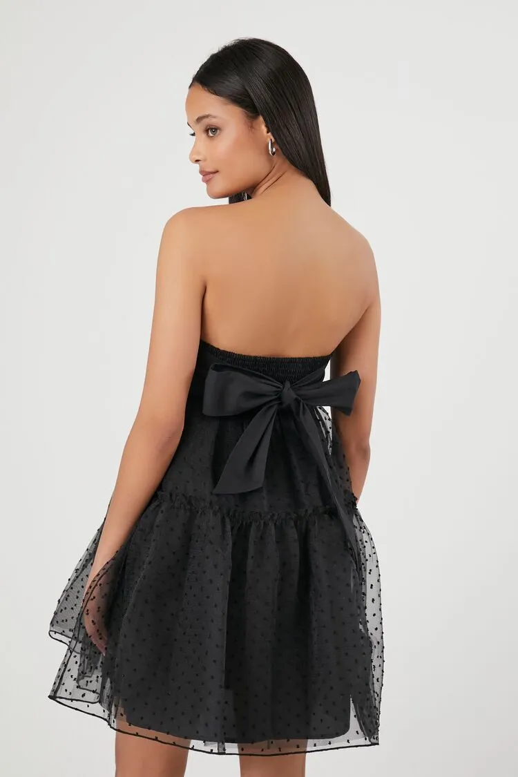 Strapless Bow Fit &amp; Flare Dress
