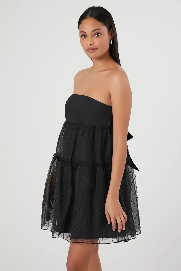 Strapless Bow Fit &amp; Flare Dress
