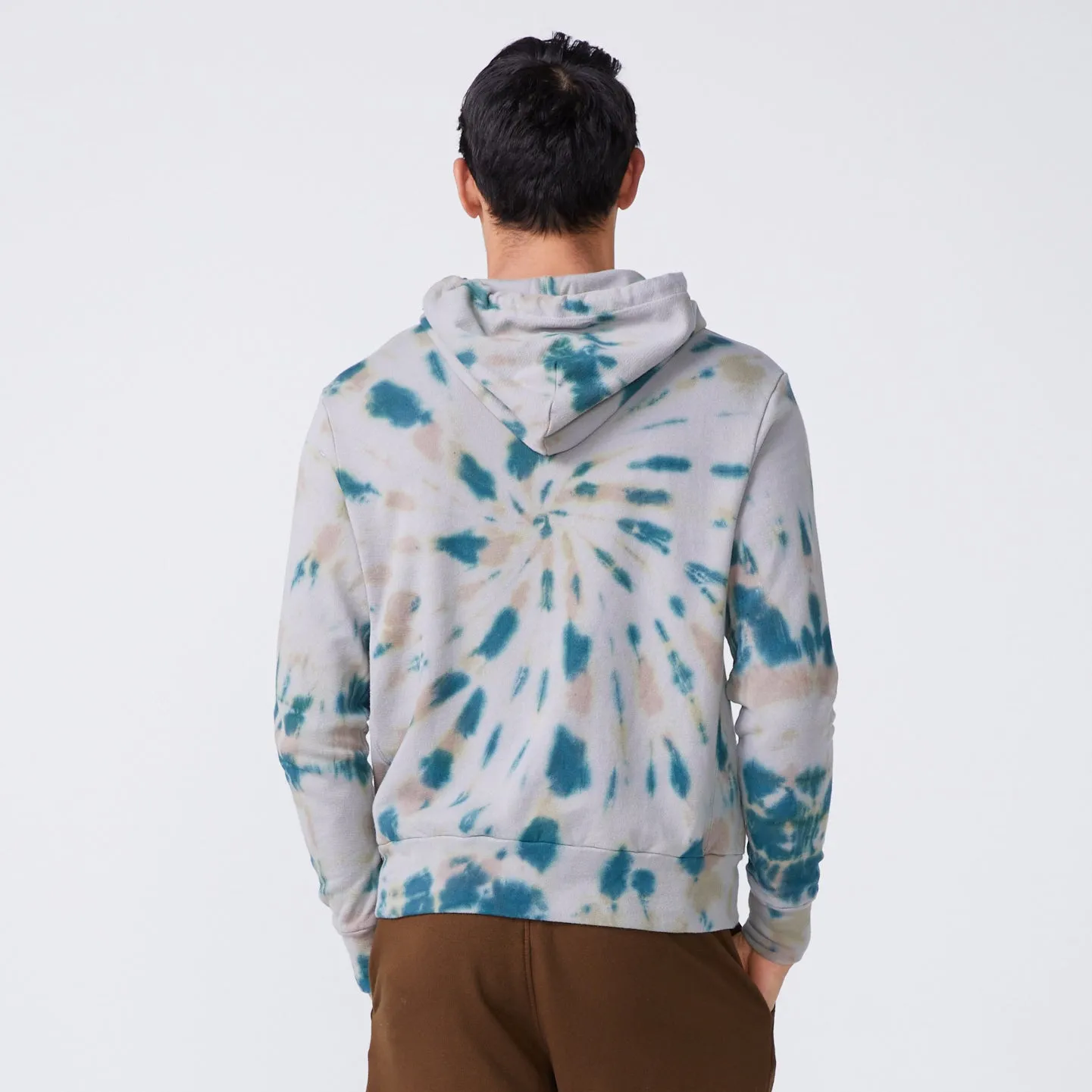 Minimalist Design Kaleidoscope Tie Dye Slouchy Pullover Hoody