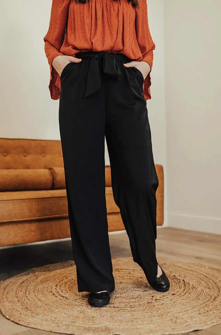 Emma High Waist Pants Two Black Breathable Style