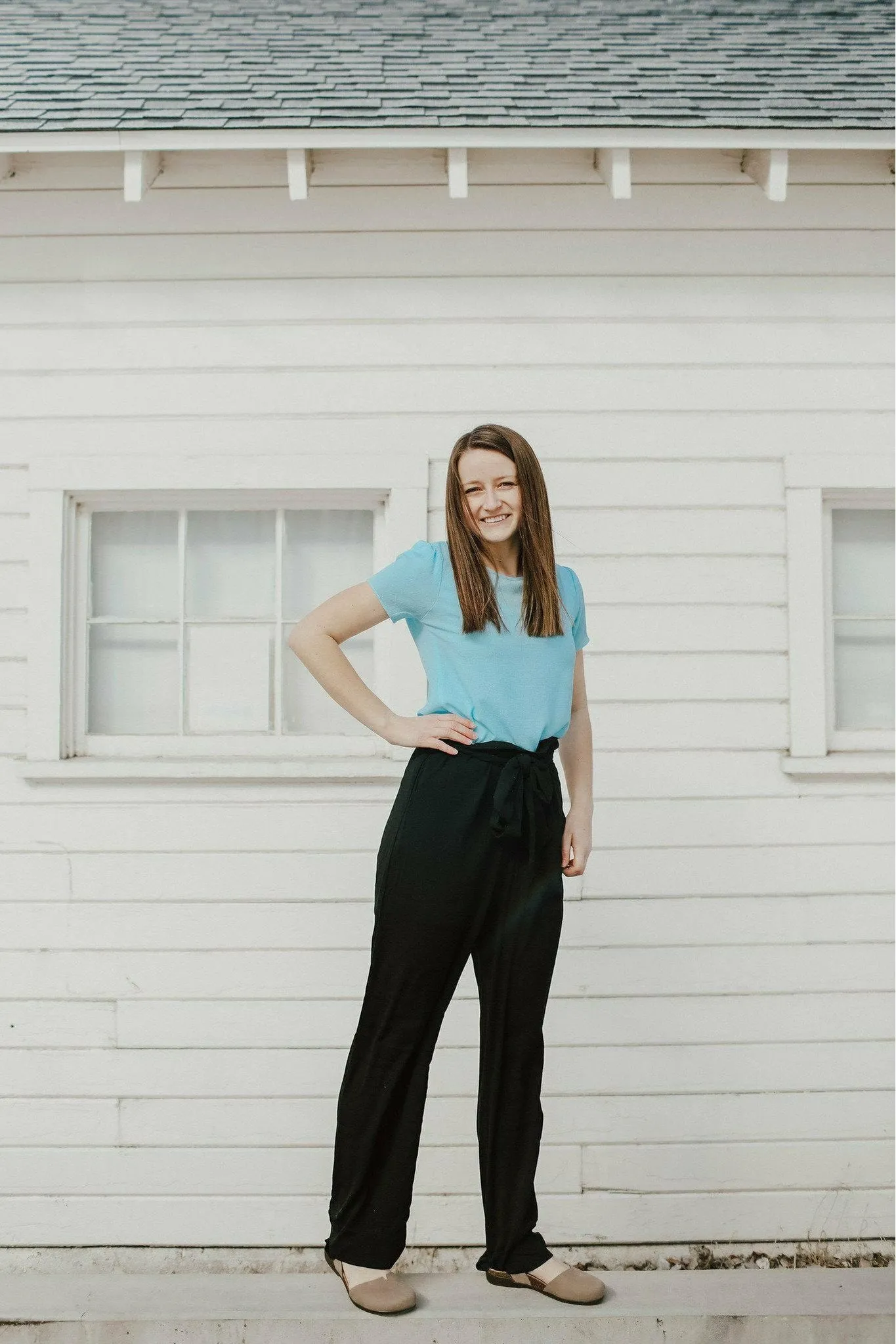 Body Shape Emma High Waist Pants Two Black
