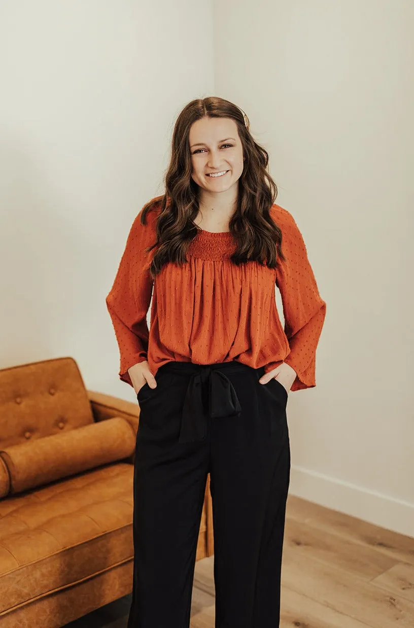 Emma High Waist Pants Two Black Customizable length