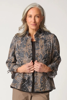 TaglessLabel Habitat Express Travel Jacobian Floral Event Jacket