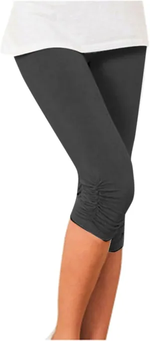 Stretchy Tights Sexy Leggings for Women Ruched Casual Compression Tights Elastic Trendy Ladies Yoga Pants Patterned