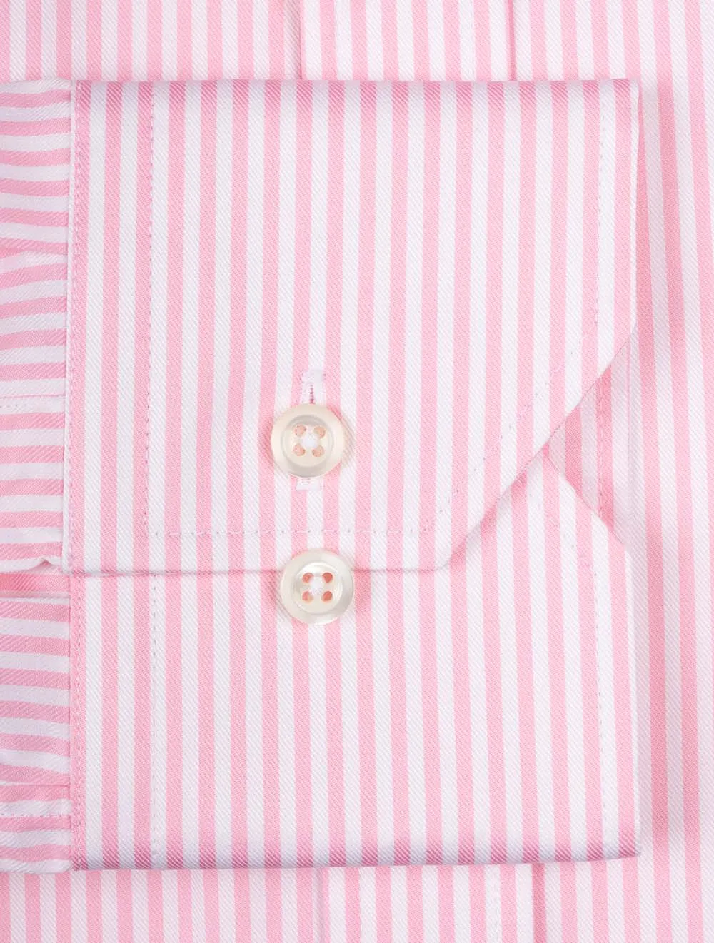 Stripe Fitted Shirt Pink