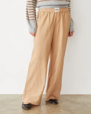 Stripe Poplin Boxer Pants Low Impact Manufacturing