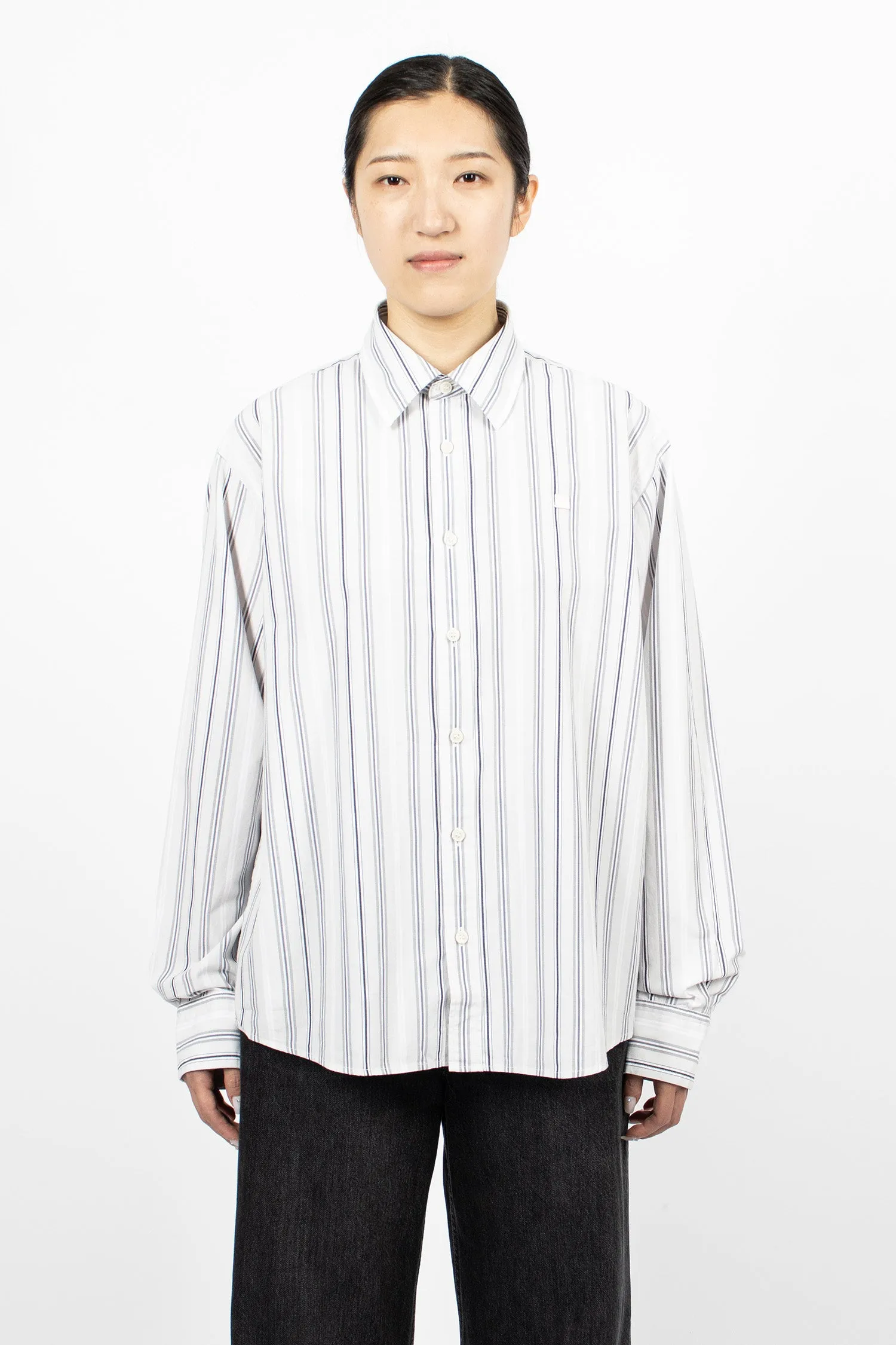 Stripe Shirt Grey/Light Pink