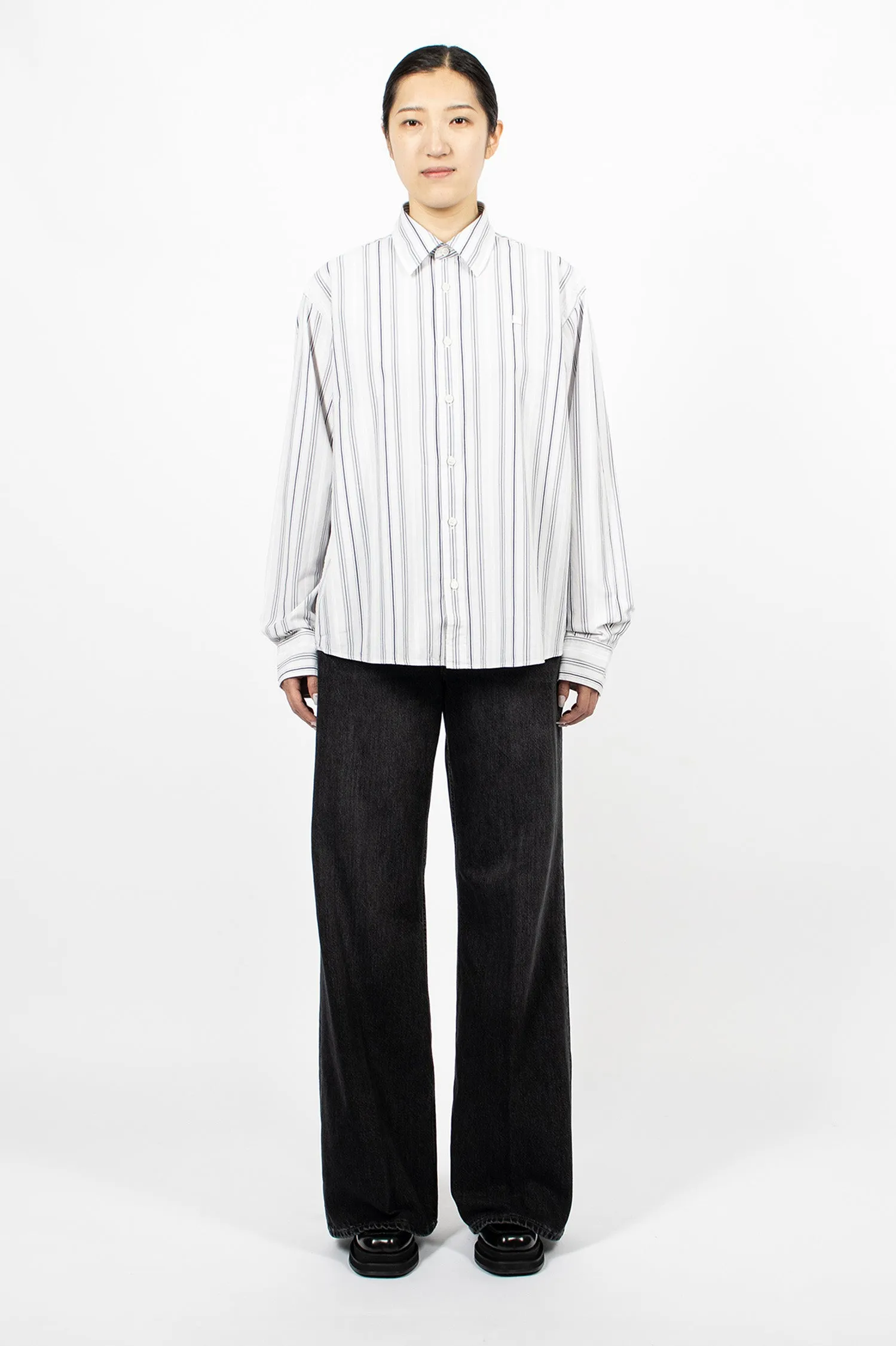Stripe Shirt Grey/Light Pink