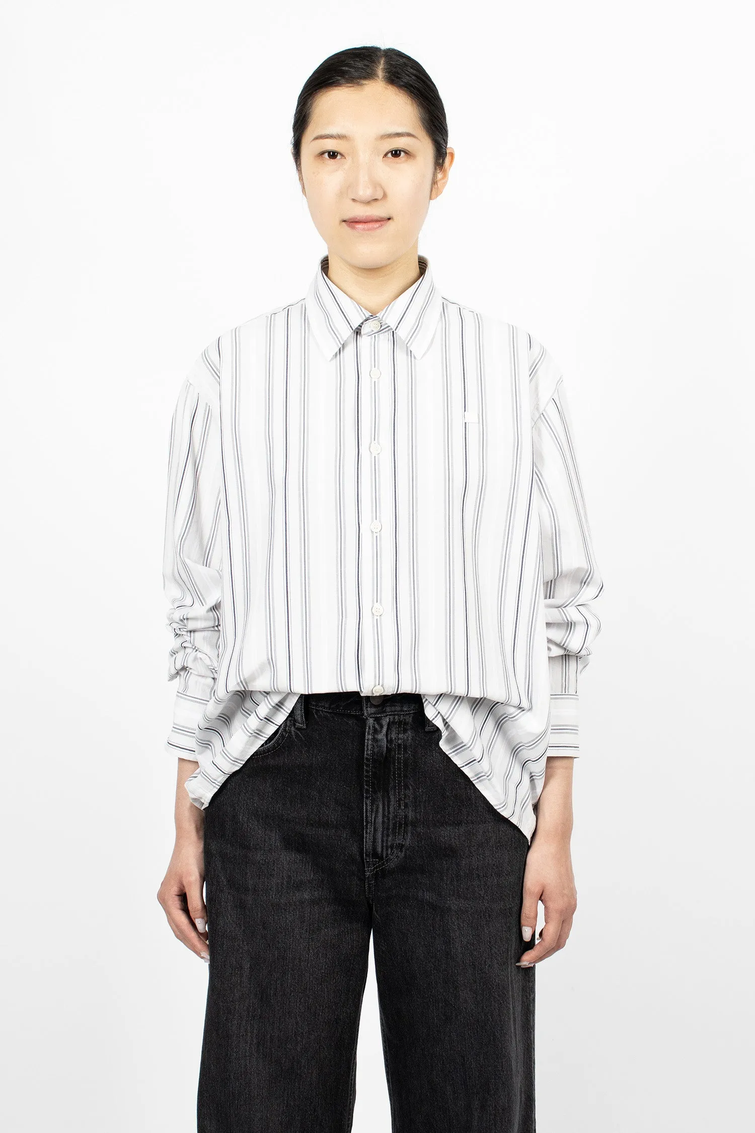 Stripe Shirt Grey/Light Pink
