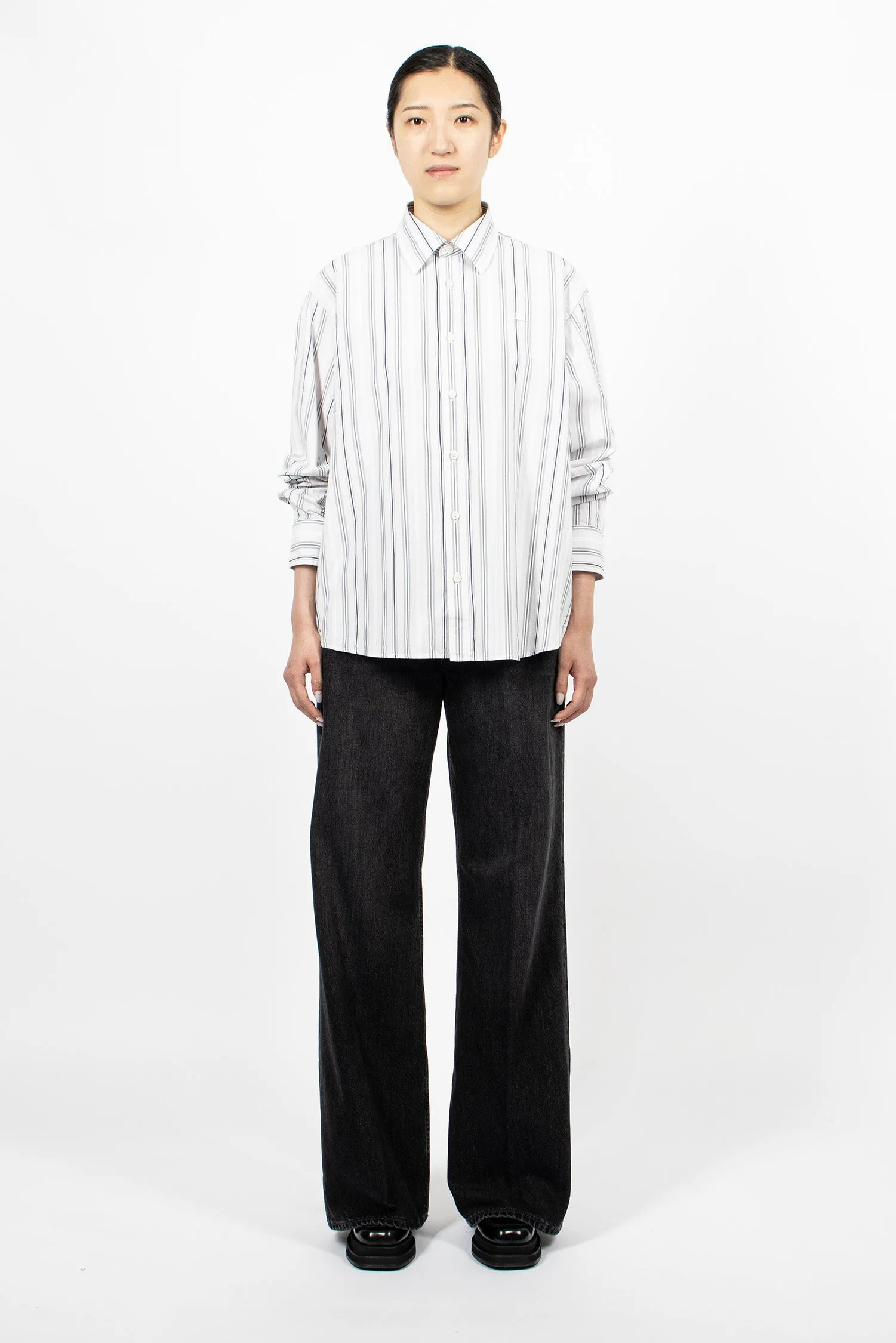 Stripe Shirt Grey/Light Pink