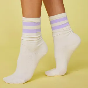 Stripe Socks Unlined Design Multi Pocket Functional Design
