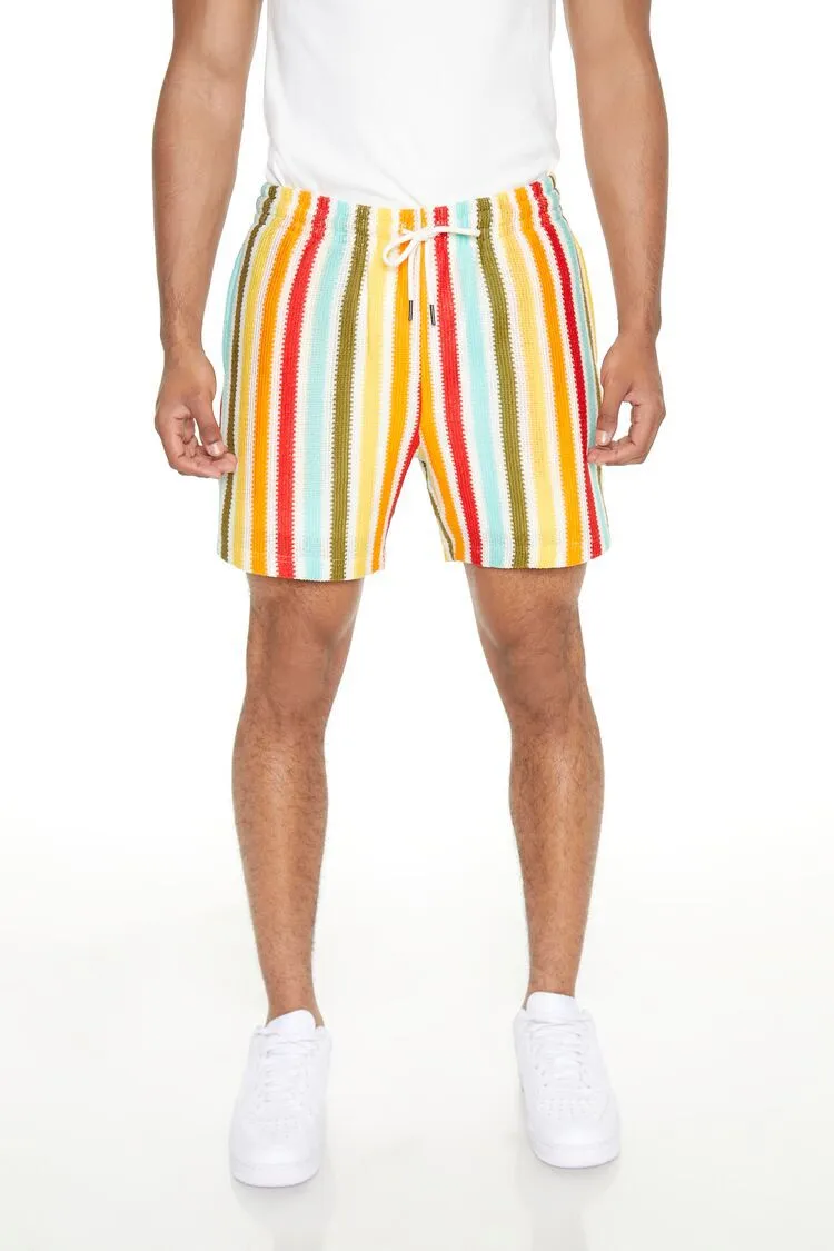 Striped Drawstring Shorts