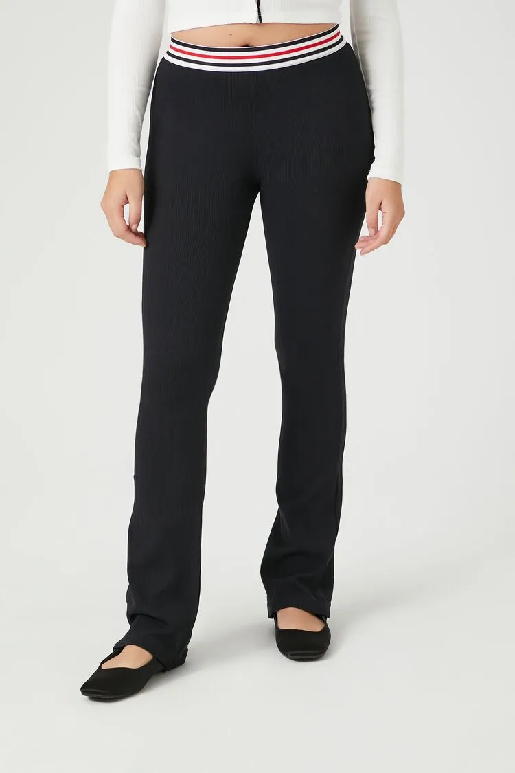 Striped High-Rise Leggings