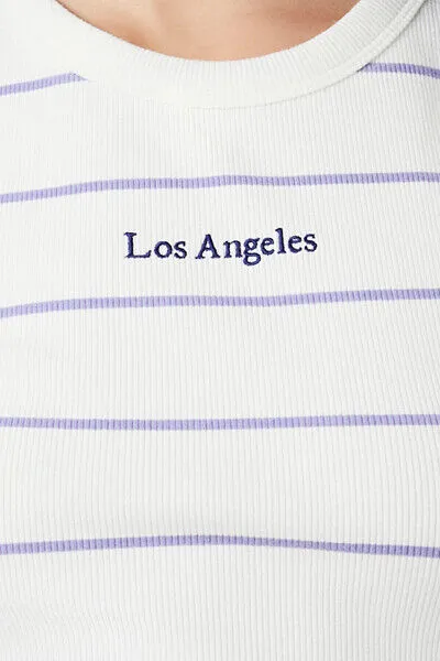 Striped Los Angeles Tee