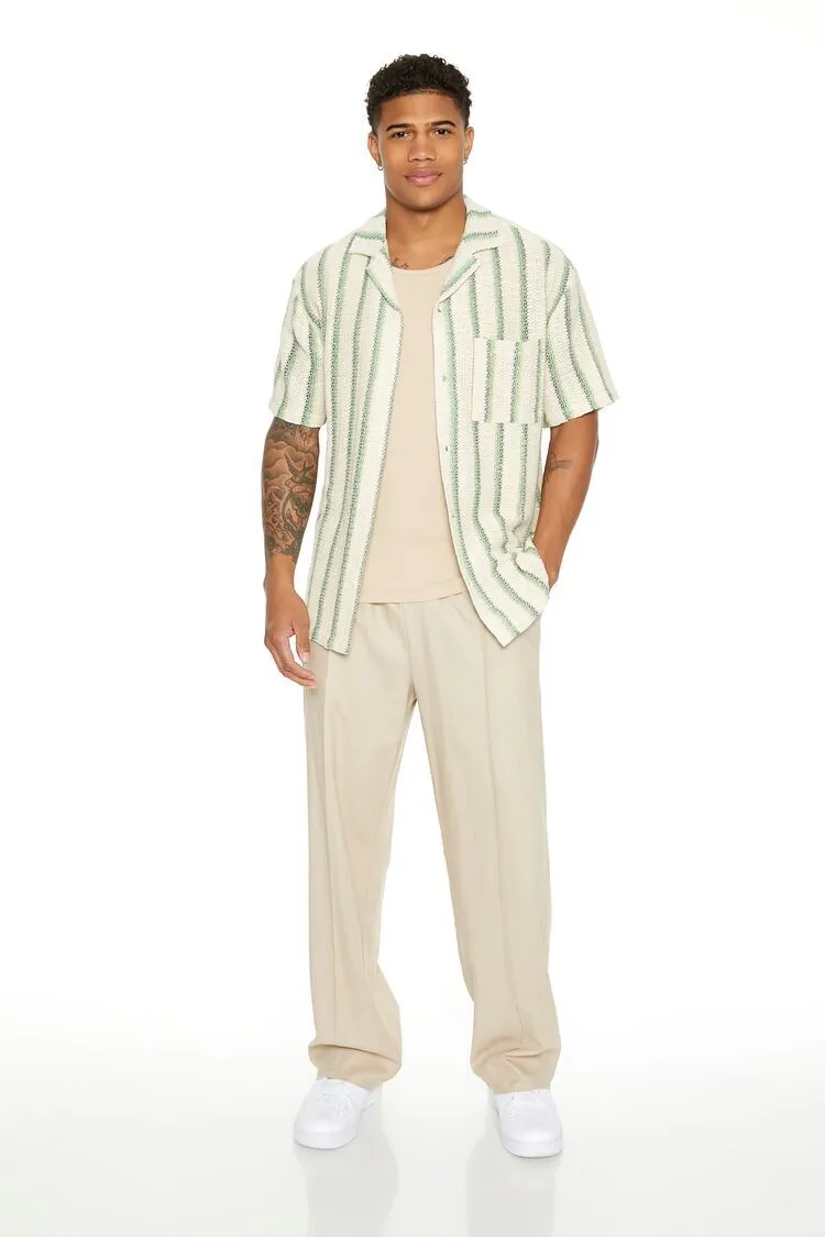 Striped Patch Pocket Shirt