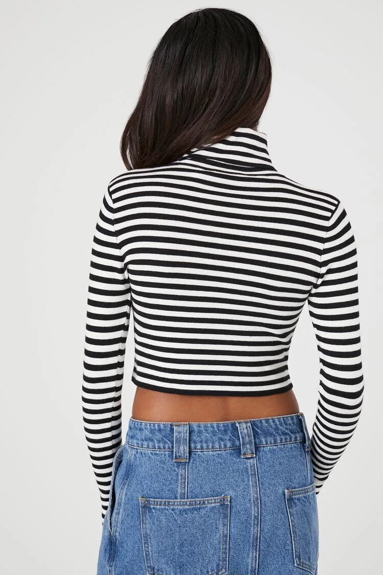 Striped Turtleneck Sweater