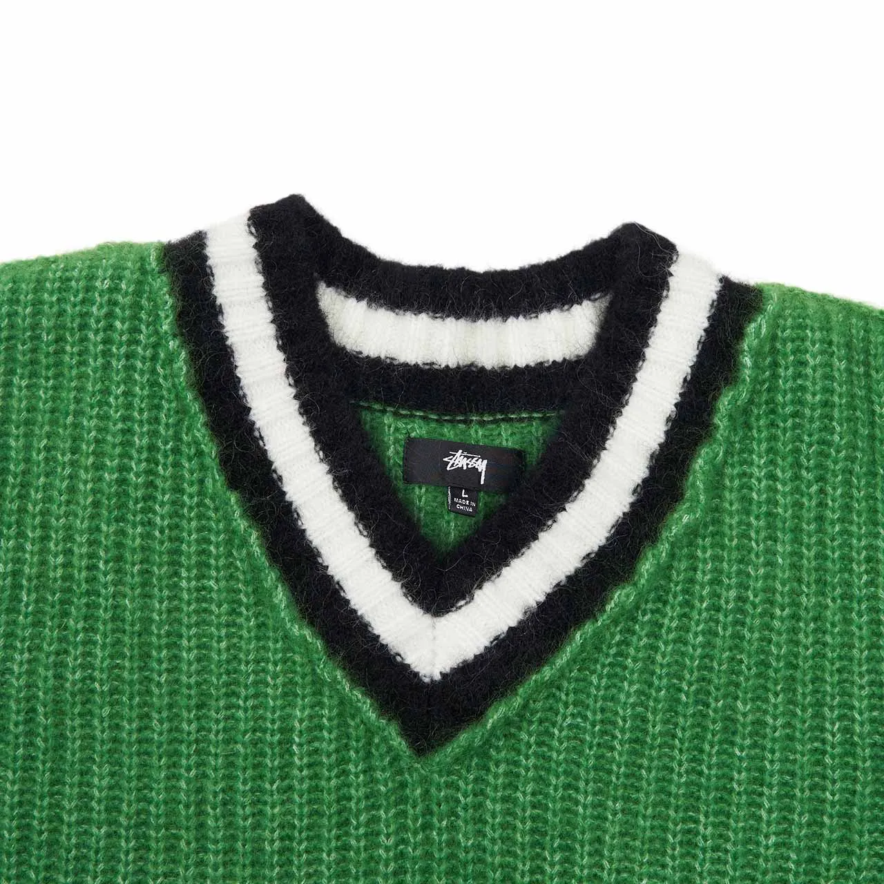 stüssy mohair tennis sweater (green)