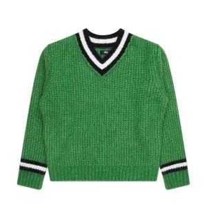 stüssy mohair tennis sweater (green)