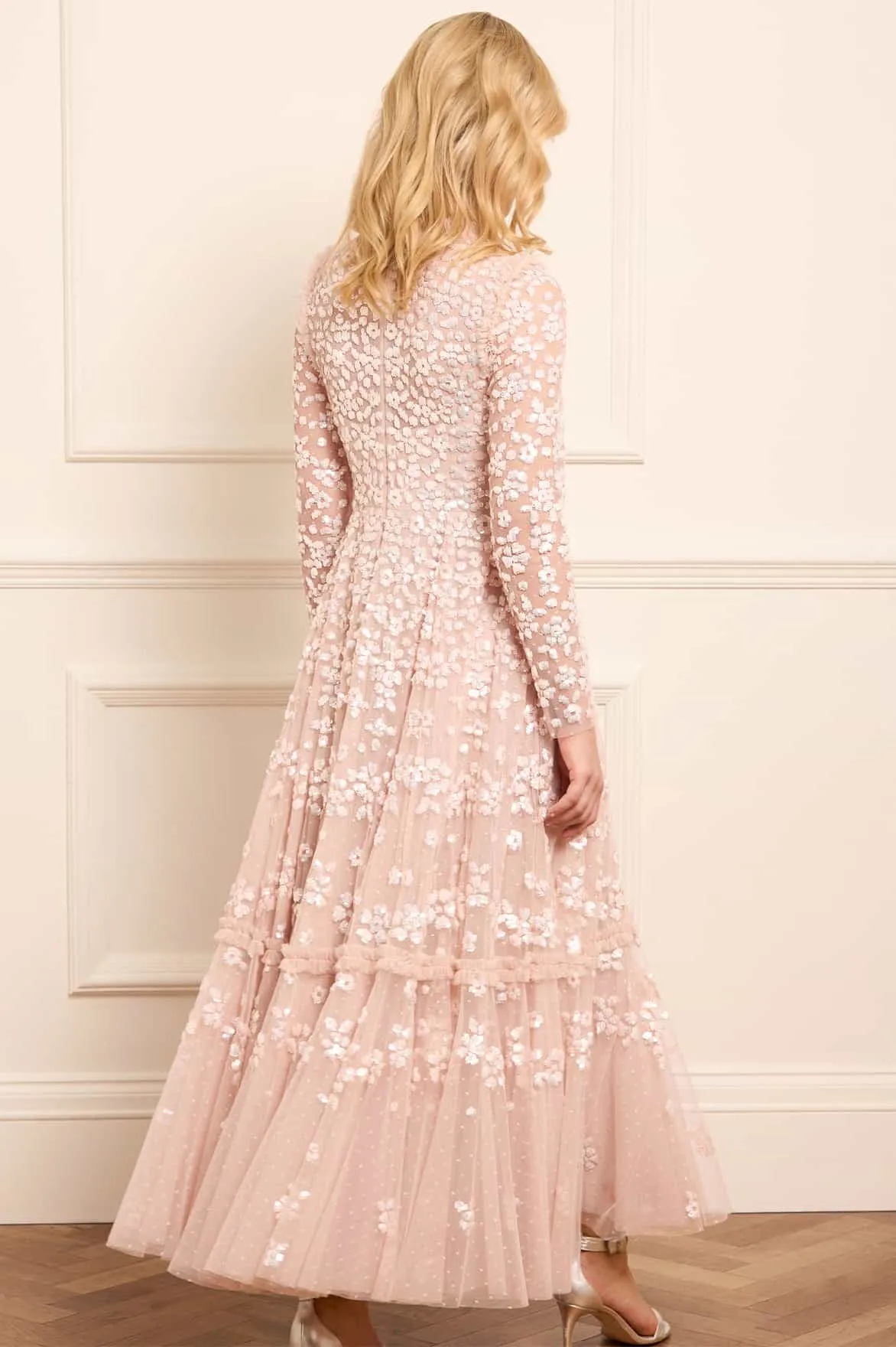 Maeva Ankle Gown Semi Sheer