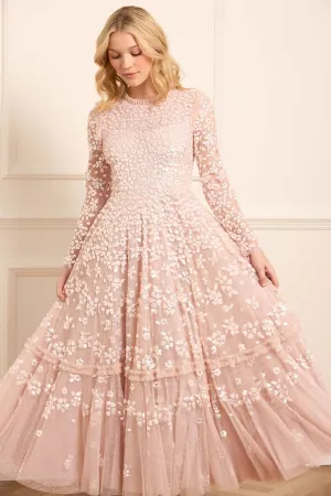 Petite friendly Grace Glow Maeva Ankle Gown