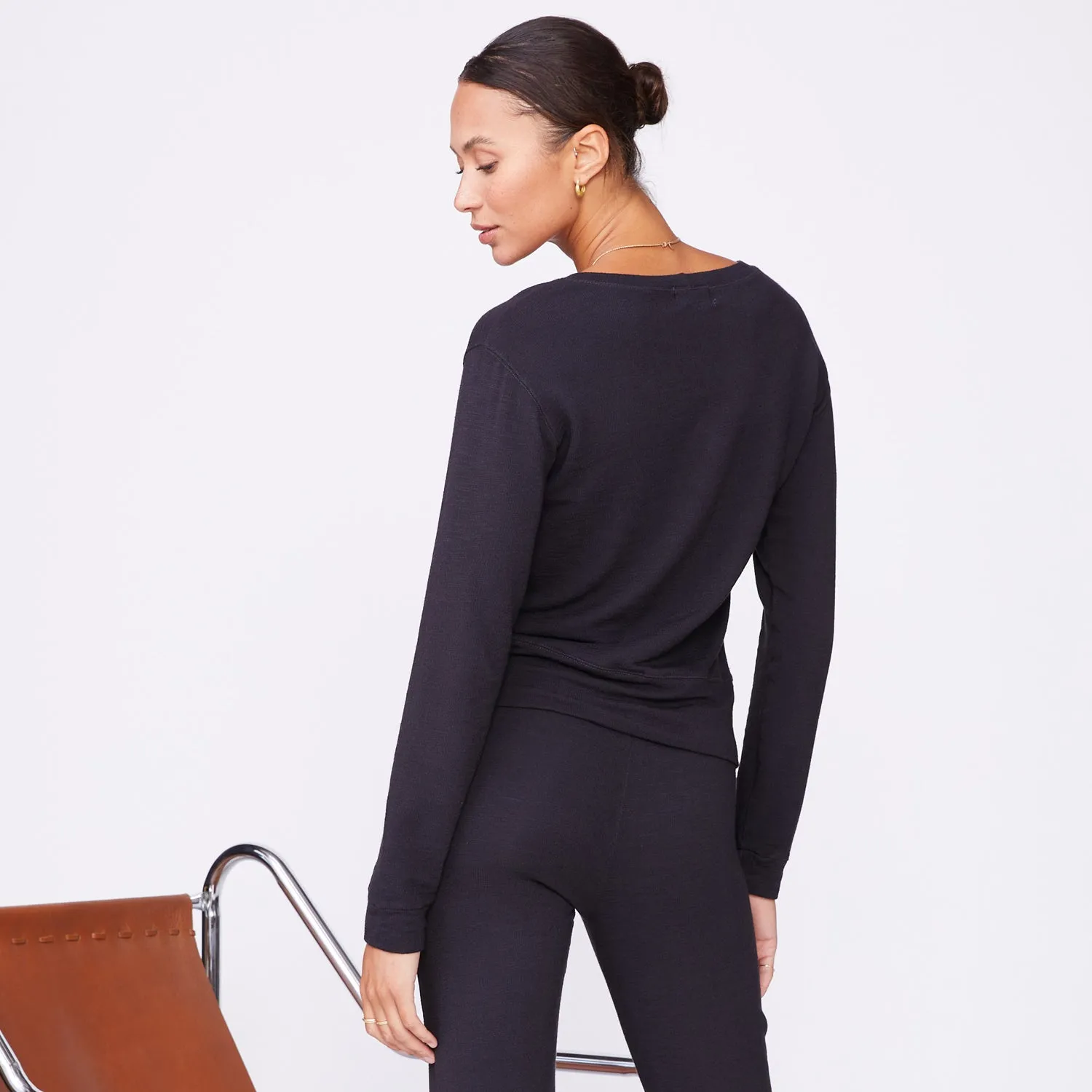 Supersoft Crew Neck Sweatshirt Bold Structure Fit Mood