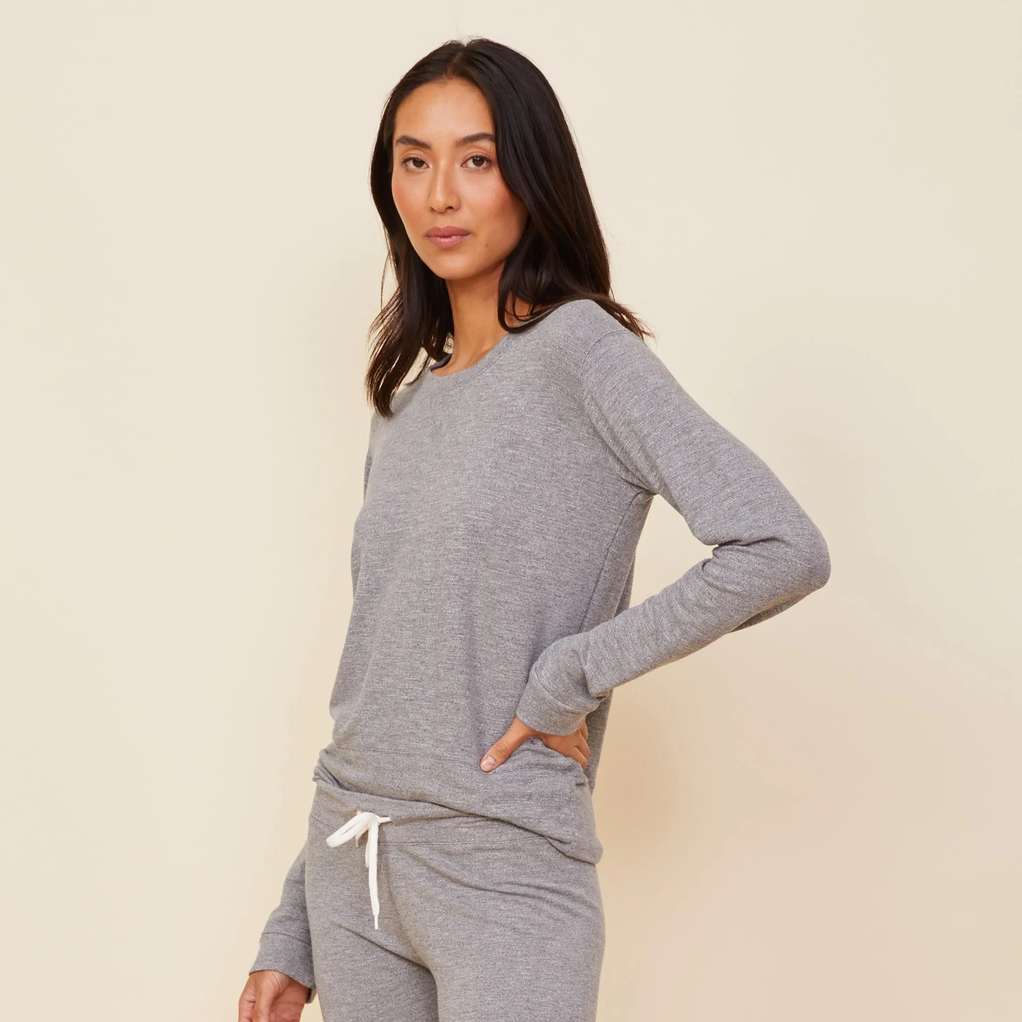 Magnetic-Closure Bright Appeal Supersoft Crew Neck Sweatshirt