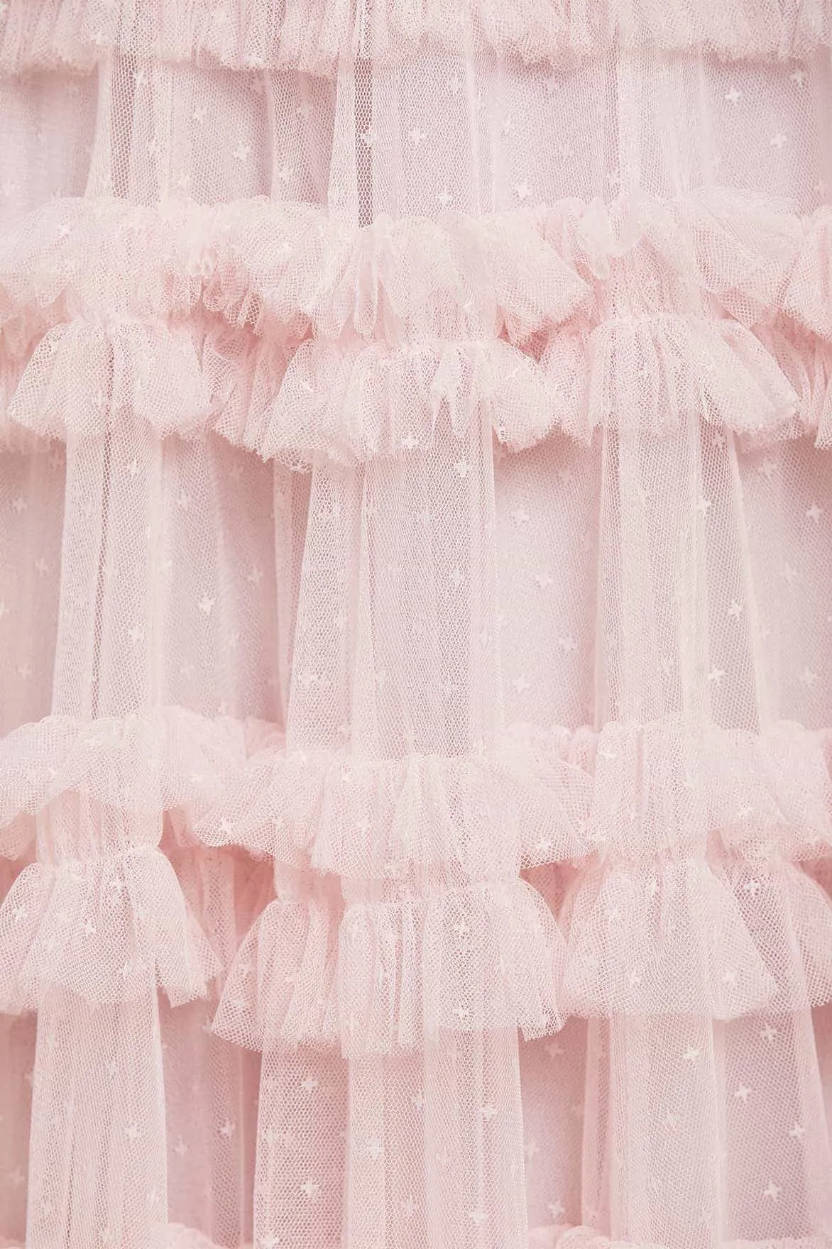 Clean Texture Influencer-Approved Lisette Ruffle Off Shoulder Gown