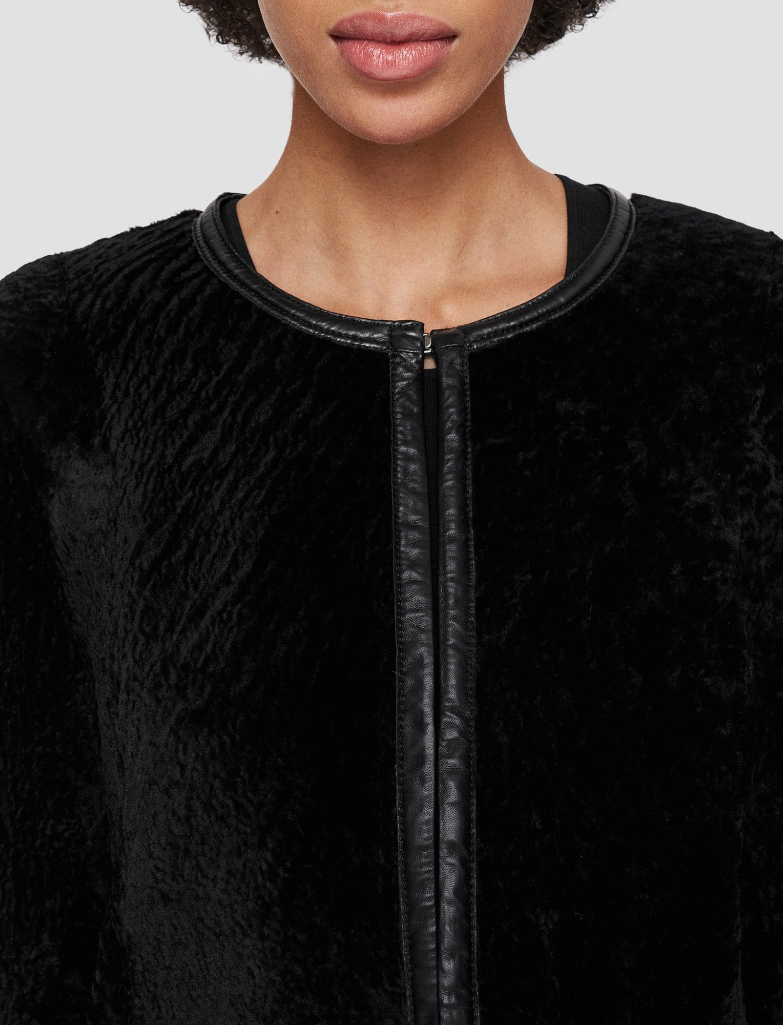 Maurice Embossed Shearling Jacket suitable for casual sports