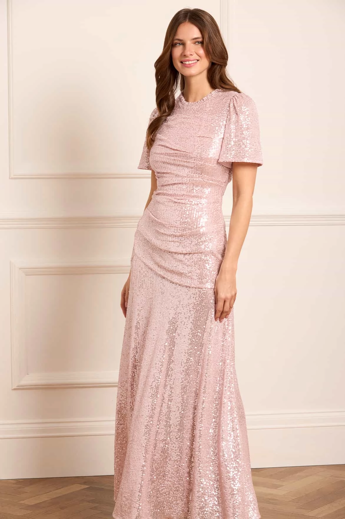 Valentina Round Neck Gown Airy Fit Clean Grace